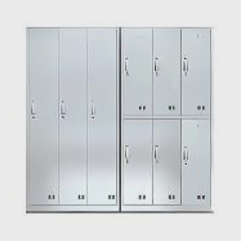 Séria nemocničných skriniek/skrinkov na topánky z nehrdzavejúcej ocele